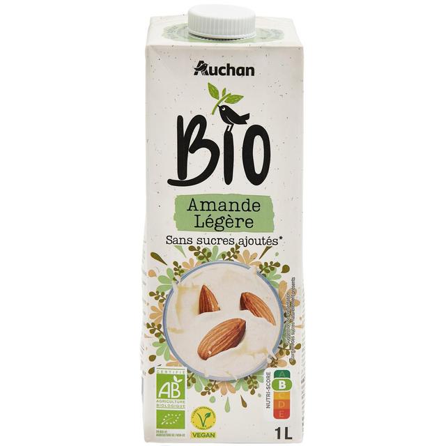 3596710467099 - Auchan BIO - Lait d'Amande légère sans sucres ajoutés bio boisson végétale