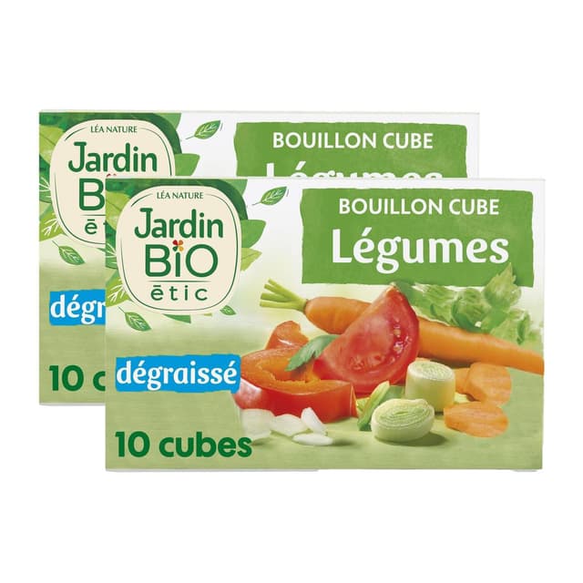 2050000418099 - Jardin Bio Etic - Bouillon Cube légumes dégraissé bio - 10 Cubes