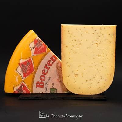 Le Chariot à fromages, Artisan Fromager Gouda tendre au Cumin - Lait de vache pasteurisé, environ 200g