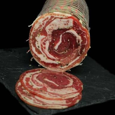 Le Chariot à fromages, Artisan Fromager Pancetta Italienne Poivrée, environ 100g