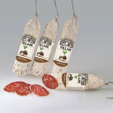 Le Chariot à fromages, Artisan Fromager Saucisson Italien à la Truffe, environ 220g