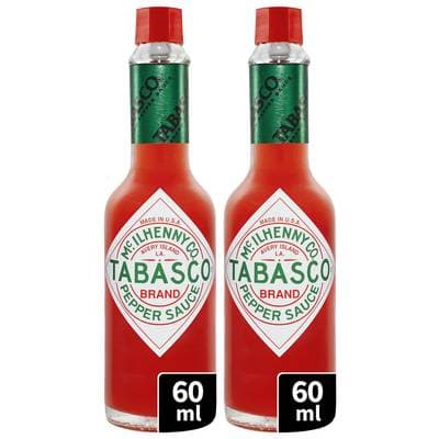 Mc Ilhenny Sauce Tabasco Pimentée Rouge en bouteille, Lot de 2x6cl