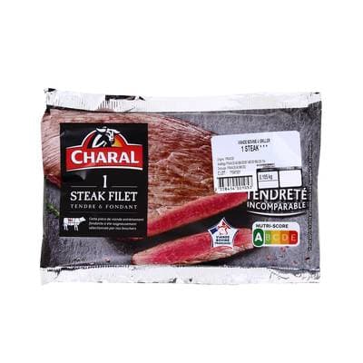 Charal Steak Filet de Boeuf, environ 120g
