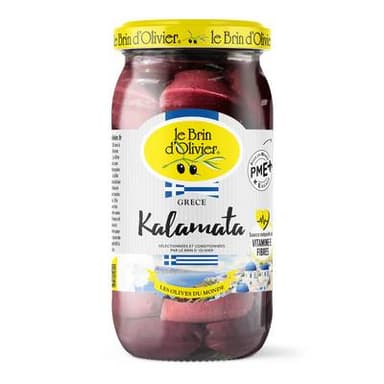 Le Brin d'Olivier Olives Noires Kalamata, 220g