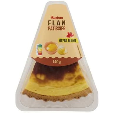 Auchan Flan pâtissier individuel, 140g