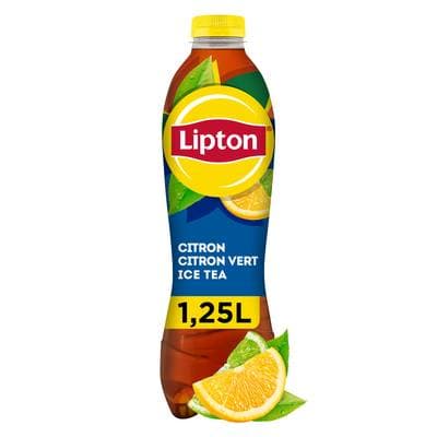 Lipton Thé glacé saveur citron  citron vert, 1,25L