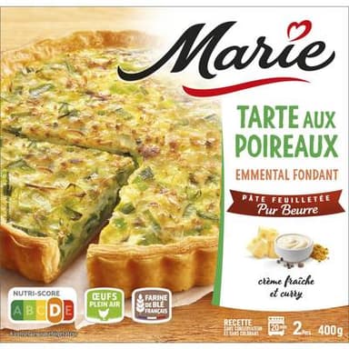 Marie Tarte aux Poireaux et Emmental, 350g