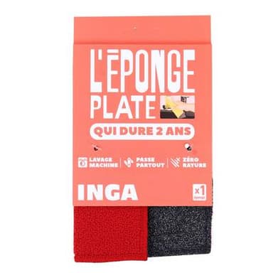 Inga Eponge lavable rouge, 1 éponge