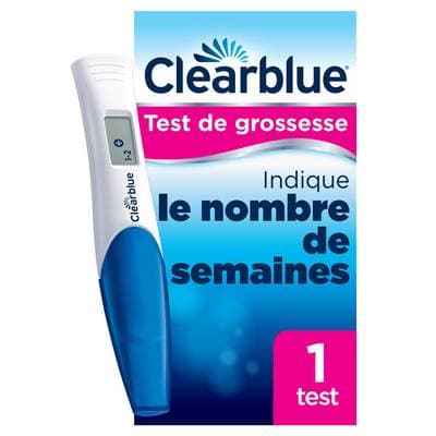 Clearblue Test de grossesse avec Estimation de l'âge de la grossesse, 1 pièce