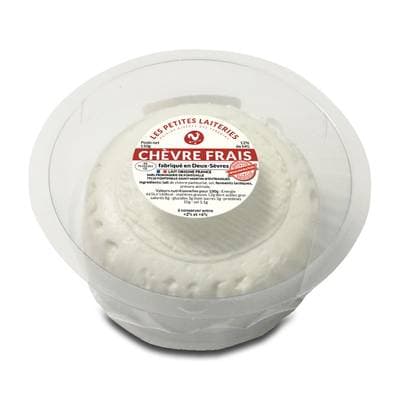 Les Petites Laiteries Chèvre Frais Nature - Lait de chèvre pasteurisé, 150g