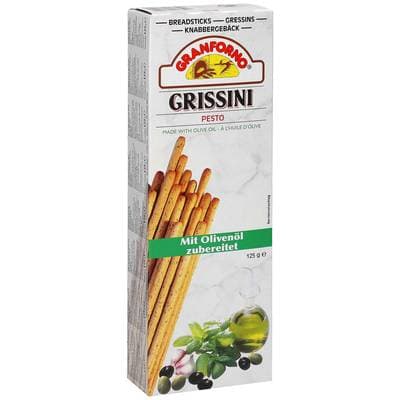 Granforno Gressins au pesto et à l'huile d'olive, 125g