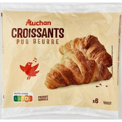 Auchan Croissant pur beurre, 360g