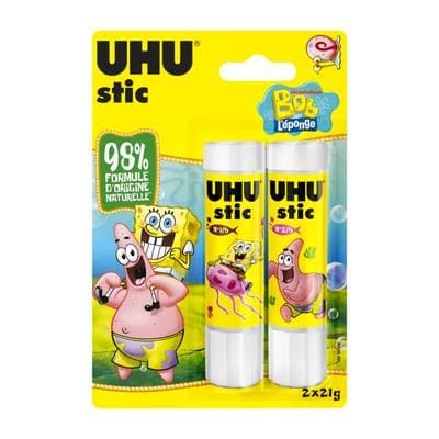 Uhu 2 bâtons de colle blanche, 2 x 21 g