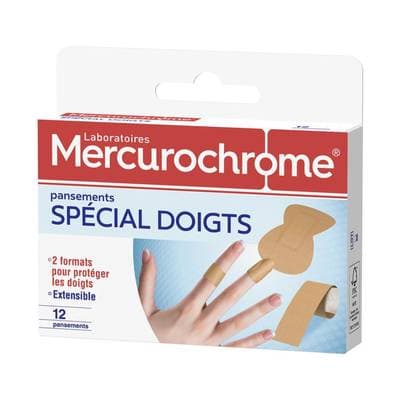 Mercurochrome Pansements doigts, 10 pansements