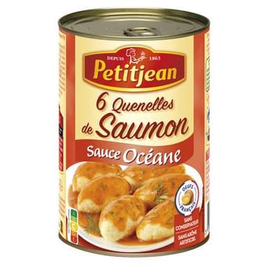 Petitjean 6 Quenelles de Saumon Sauce Océane, 400g