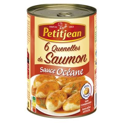 Petitjean 6 Quenelles de Saumon Sauce Océane, 400g