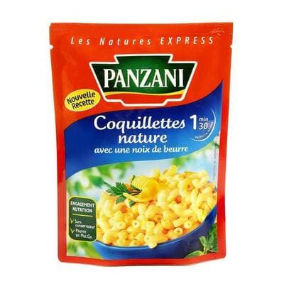 3038353933000 - Panzani - Pâtes Coquillettes nature micro-ondes avec une Noix de Beurre