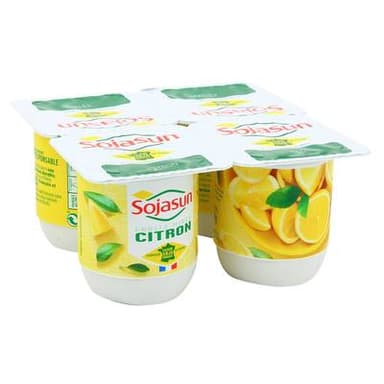 Sojasun Spécialité Soja citron, 4x100g