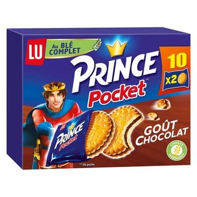 Prince Biscuits fourrés au chocolat pocket, 400g