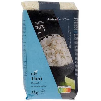 Auchan Collection Riz parfumé thaï prêt en 10 min, 1kg