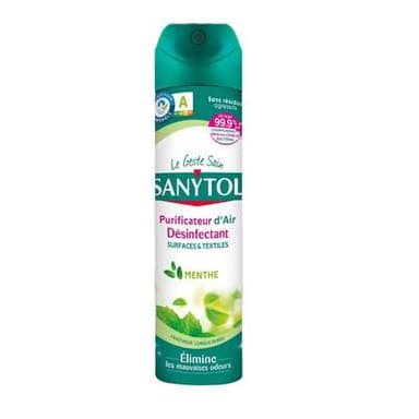 Sanytol Désodorisant 4en1 désinfectant, assainissant air & surfaces, 300ml