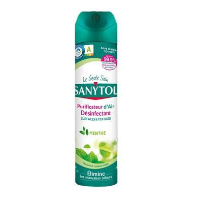 Sanytol - Désodorisant 4en1 désinfectant, assainissant air & surfaces