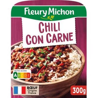 Fleury Michon Chili Con Carne et Riz Blanc, 300g