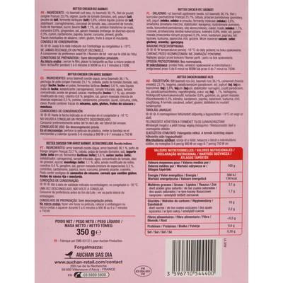 3596710544400 - Auchan - Butter chicken riz basmati