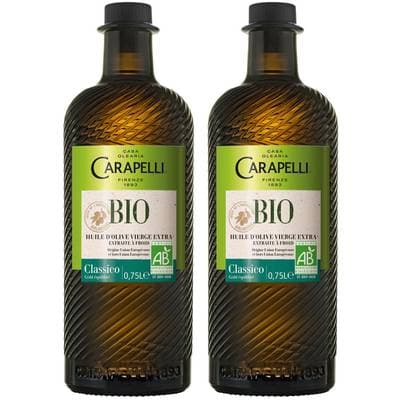 Carapelli Huile d'Olive Vierge Extra Classico Bio, Lot de 2x75cl