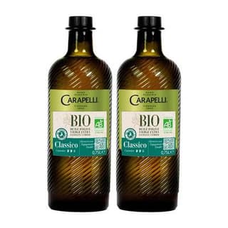 Carapelli Huile d'Olive Vierge Extra Classico Bio, Lot de 2x75cl