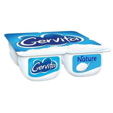 Gervita Fromage blanc mousse nature, 4x100g