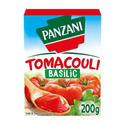 Panzani Purée de Tomates au Basilic - Tomacouli, 200g