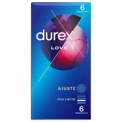 Durex Préservatifs faciles à mettre Love, 6 pièces