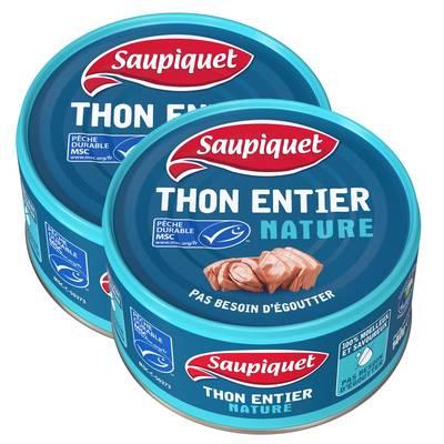 Saupiquet - Thon entier naturel MSC sans égouttage