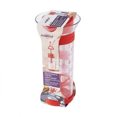 3485990386100 - Mastrad - Shaker à crêpe TWIST'N MIX - Rouge