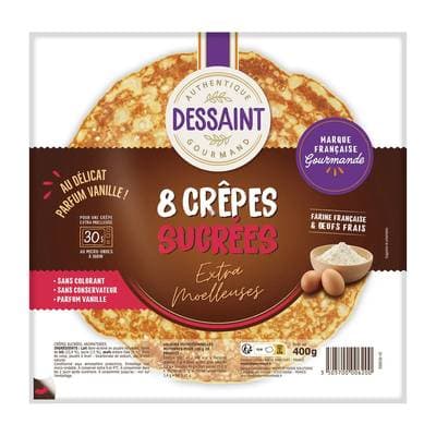 Daniel Dessaint Crêpes Sucrées Moelleuse, 8 crêpes - 400g
