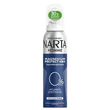 Narta Homme Déodorant spray homme Magnesium Protect Fraîcheur marine, 75ml