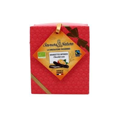 Saveurs & Nature Orangettes intenses Chocolat Noir Bio, 125g