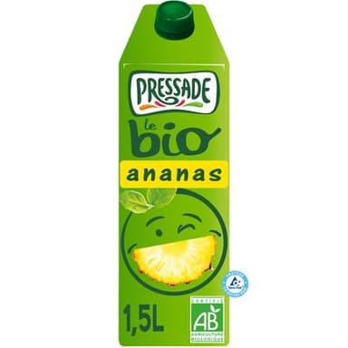 Pressade Nectar d'ananas Bio, 1.5L