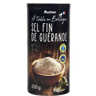 Auchan Terroir Sel fin de Guérande IGP, 250g