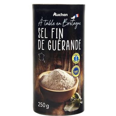 Auchan Terroir Sel fin de Guérande IGP, 250g