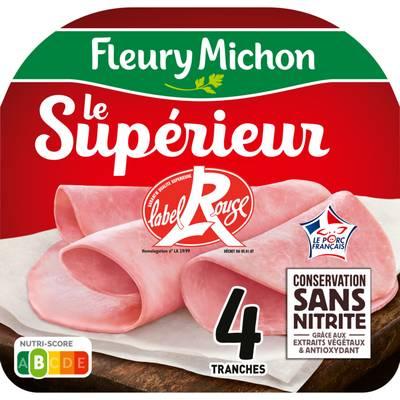 3302740059100 - Fleury Michon - Jambon Label Rouge, Conservation sans Nitrites