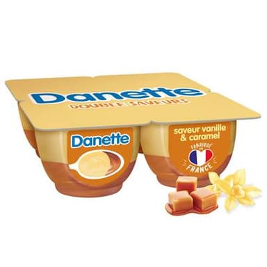 Danette Crème Dessert Vanille Caramel, 4x125g
