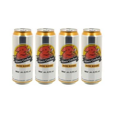 Rince Cochon Bière blonde 8.5°, Lot de 4x50cl