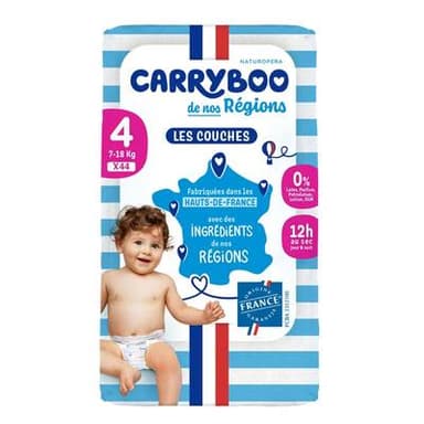 Carryboo de Nos Region Couche T4 (7-18kg), 44 couches