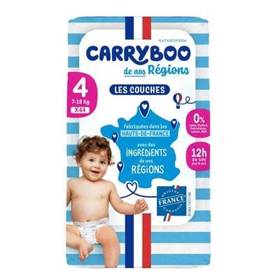 Carryboo de Nos Region Couche T4 (7-18kg), 44 couches