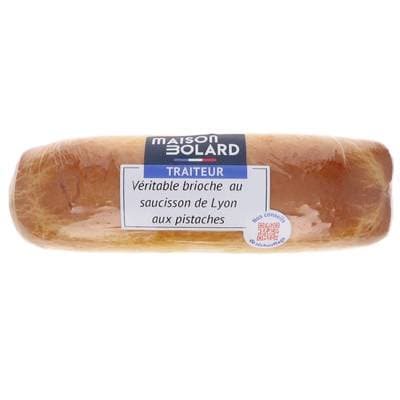 Maison Bolard Brioche au saucisson de Lyon aux Pistaches, 330g