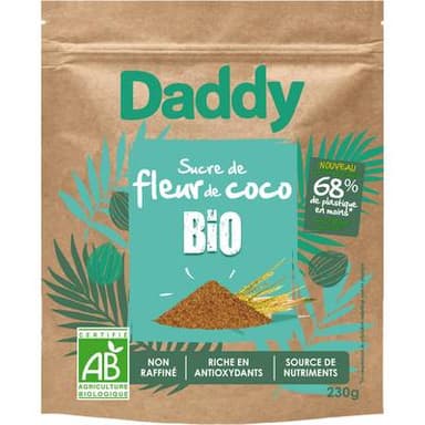 Daddy Sucre de Fleur de Coco bio, 230g