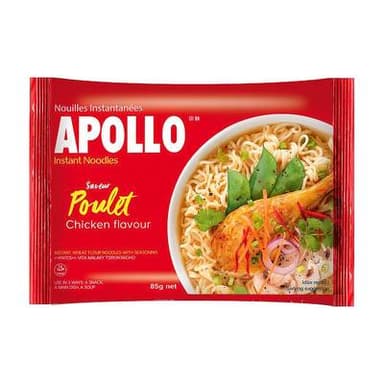 Apollo Nouilles asiaitques instantanées saveur poulet en sachet, 85g