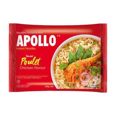 Apollo Nouilles asiaitques instantanées saveur poulet en sachet, 85g